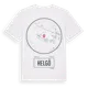 White t-shirt med Helgö t-shirt