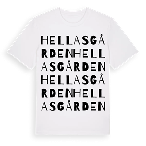 Hellasgården ordlek t-shirt – ekologisk bomull t-shirt från Pinshirt