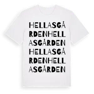 Hellasgården ordlek t-shirt – ekologisk bomull t-shirt från Pinshirt