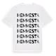 White t-shirt med Hemmesta ordlek t-shirt