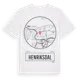 White t-shirt med Henriksdal t-shirt