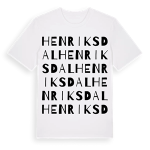 Henriksdal ordlek t-shirt – ekologisk bomull t-shirt från Pinshirt