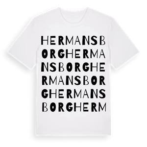 Hermansborg ordlek t-shirt – ekologisk bomull t-shirt från Pinshirt