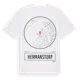 White t-shirt med Hermanstorp t-shirt