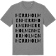 Mid Heather Gray t-shirt med Herrholmen ordlek t-shirt