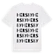 White t-shirt med Hersby ordlek t-shirt