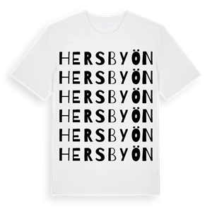 Hersbyön ordlek t-shirt – ekologisk bomull t-shirt från Pinshirt