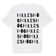 White t-shirt med Hilleshög ordlek t-shirt