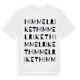 White t-shirt med Himmelriket ordlek t-shirt