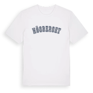 Högberget college t-shirt – ekologisk bomull t-shirt från Pinshirt