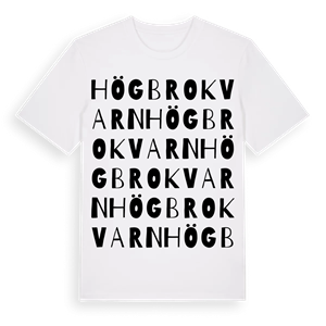 Högbro Kvarn ordlek t-shirt – ekologisk bomull t-shirt från Pinshirt