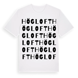 Högloft ordlek t-shirt – ekologisk bomull t-shirt från Pinshirt