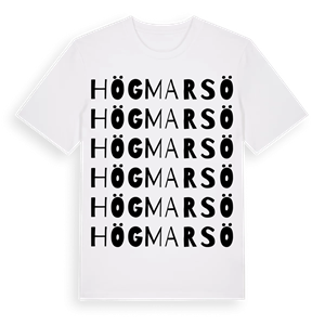 Högmarsö ordlek t-shirt – ekologisk bomull t-shirt från Pinshirt