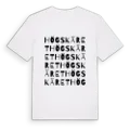 Högskäret ordlek t-shirt