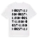 White t-shirt med Högstalund ordlek t-shirt