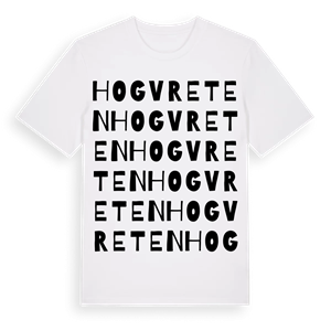 Hogvreten ordlek t-shirt – ekologisk bomull t-shirt från Pinshirt