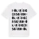 White t-shirt med Hökarängens Gård ordlek t-shirt