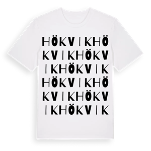 Hökvik ordlek t-shirt – ekologisk bomull t-shirt från Pinshirt