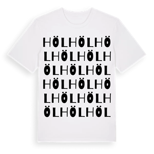 Höl ordlek t-shirt – ekologisk bomull t-shirt från Pinshirt