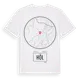 White t-shirt med Höl t-shirt
