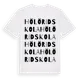 White t-shirt med Hölö Ridskola ordlek t-shirt