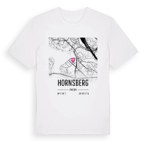 Hornsberg karta t-shirt – ekologisk bomull t-shirt från Pinshirt