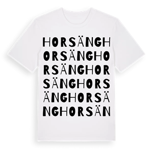 Horsäng ordlek t-shirt – ekologisk bomull t-shirt från Pinshirt