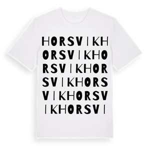 Horsvik ordlek t-shirt – ekologisk bomull t-shirt från Pinshirt