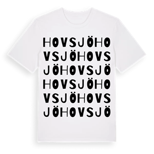 Hovsjö ordlek t-shirt – ekologisk bomull t-shirt från Pinshirt