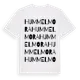 White t-shirt med Hummelmora ordlek t-shirt