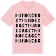 Pink Cotton t-shirt med Hundberget ordlek t-shirt
