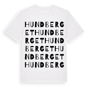 Hundberget ordlek t-shirt – ekologisk bomull t-shirt från Pinshirt