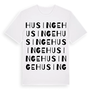 Husinge ordlek t-shirt – ekologisk bomull t-shirt från Pinshirt