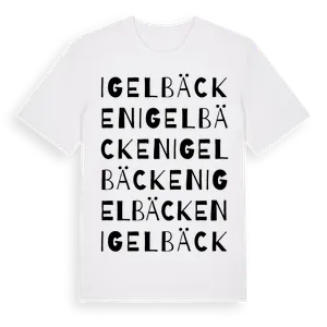 Igelbäcken ordlek t-shirt – ekologisk bomull t-shirt från Pinshirt