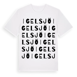 Igelsjö ordlek t-shirt – ekologisk bomull t-shirt från Pinshirt