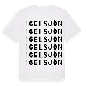 Igelsjön ordlek t-shirt – ekologisk bomull t-shirt från Pinshirt