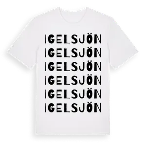Igelsjön ordlek t-shirt – ekologisk bomull t-shirt från Pinshirt