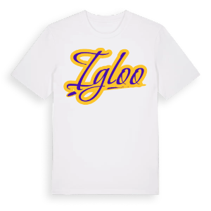 Igloo baseball t-shirt – ekologisk bomull t-shirt från Pinshirt