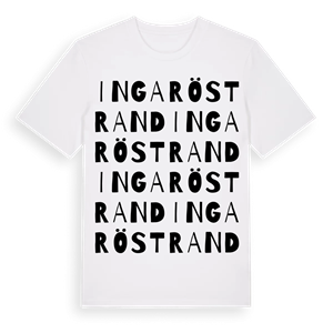 Ingaröstrand ordlek t-shirt – ekologisk bomull t-shirt från Pinshirt