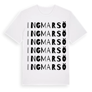 Ingmarsö ordlek t-shirt – ekologisk bomull t-shirt från Pinshirt