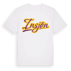 Insjön baseball t-shirt – ekologisk bomull t-shirt från Pinshirt