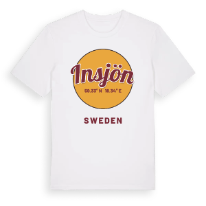 Insjön cirkel t-shirt – ekologisk bomull t-shirt från Pinshirt