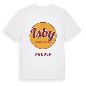 Isby cirkel t-shirt – ekologisk bomull t-shirt från Pinshirt