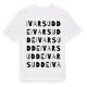 White t-shirt med Ivarsudde ordlek t-shirt