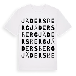 Jädersberg ordlek t-shirt – ekologisk bomull t-shirt från Pinshirt