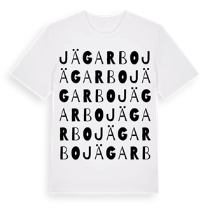 Jägarbo ordlek t-shirt – ekologisk bomull t-shirt från Pinshirt