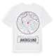 White t-shirt med Jakobslund t-shirt