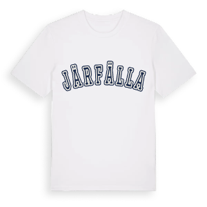 Järfälla college t-shirt – ekologisk bomull t-shirt från Pinshirt
