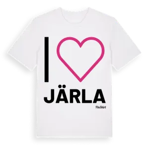 Jag älskar Järla t-shirt stort tryck – ekologisk bomull t-shirt från Pinshirt
