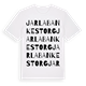 Jarlabankes torg ordlek t-shirt